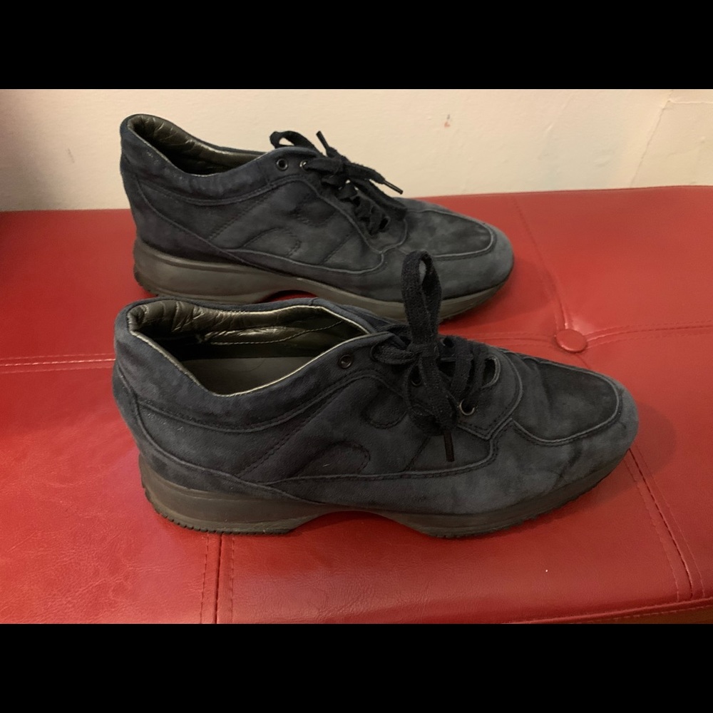 Hogan Fancy Blue Sneakers size 10 (EU 40) in leather.